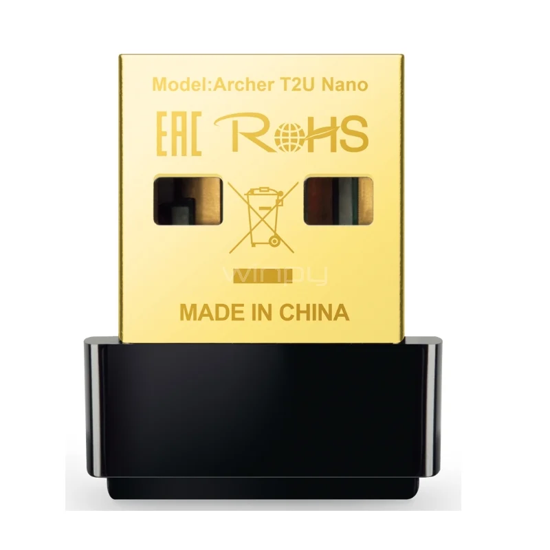 Adaptador inalámbrico Nano USB de doble banda AC600