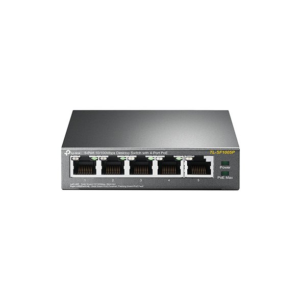 Switch de Sobremesa de 5 Puertos Gigabit con 4 puertos PoE