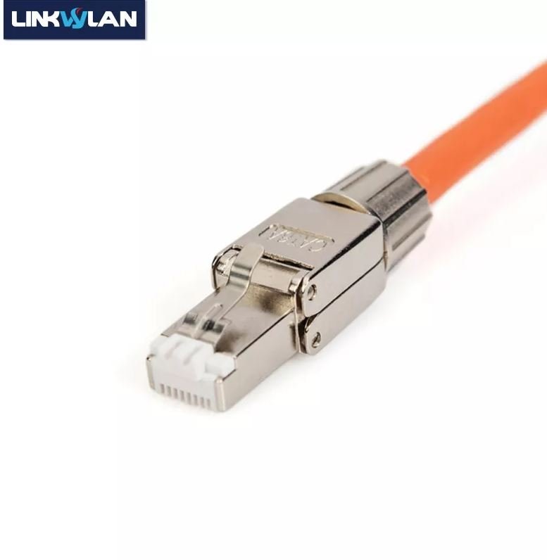 Conector Rj45 Cat6A de Metal Blindado para Cable sólido de 23AWG Linkwylan